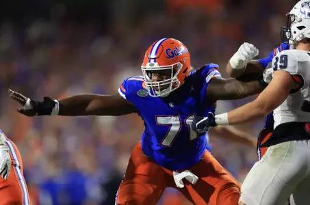 during the Gators' game against the Bulldogs on Saturday, September 7, 2024 at Ben Hill Griffin Stadium in Gainesville, Fla. / UAA Communications photo by Nicole Scharff