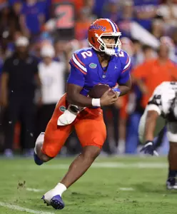 during the Gators' game against the Samford Bulldogs on Saturday, September 7, 2024 at Ben Hill Griffin Stadium in Gainesville, Fla. / UAA Communications photo by Maddie Washburn
