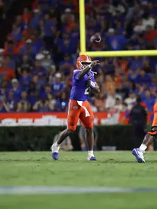 during the Gators' game against the Samford Bulldogs on Saturday, September 7, 2024 at Ben Hill Griffin Stadium in Gainesville, Fla. / UAA Communications photo by Maura Schaeffer