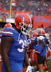 during the Gators' game against the Samford Bulldogs on Saturday, September 7, 2024 at Ben Hill Griffin Stadium in Gainesville, Fla. / UAA Communications photo by Maura Schaeffer