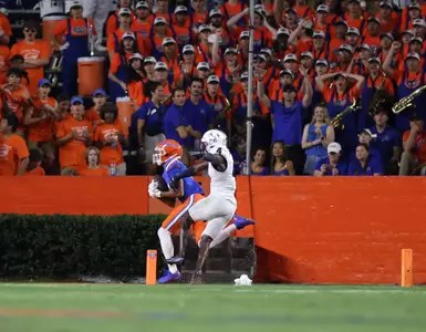 during the Gators' game against the Samford Bulldogs on Saturday, September 7, 2024 at Ben Hill Griffin Stadium in Gainesville, Fla. / UAA Communications photo by Maddie Washburn