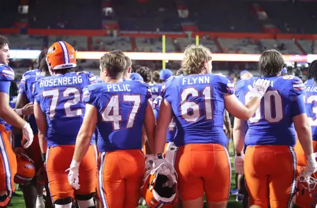 during the Gators' game against the Samford Bulldogs on Saturday, September 7, 2024 at Ben Hill Griffin Stadium in Gainesville, Fla. / UAA Communications photo by Maura Schaeffer