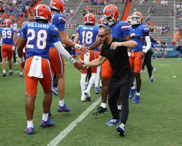 during the Gators' game against the Samford Bulldogs on Saturday, September 7, 2024 at Ben Hill Griffin Stadium in Gainesville, Fla. / UAA Communications photo by Maddie Washburn