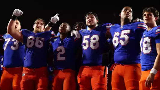 during the Gators' game against the Bulldogs on Saturday, September 7, 2024 at Ben Hill Griffin Stadium in Gainesville, Fla. / UAA Communications photo by Nicole Scharff