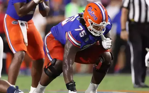 during the Gators' game against the Samford Bulldogs on Saturday, September 7, 2024 at Ben Hill Griffin Stadium in Gainesville, Fla. / UAA Communications photo by Maddie Washburn