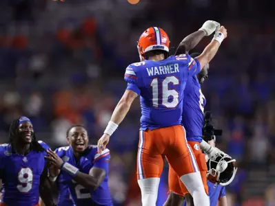 during the Gators' game against the Samford Bulldogs on Saturday, September 7, 2024 at Ben Hill Griffin Stadium in Gainesville, Fla. / UAA Communications photo by Maddie Washburn