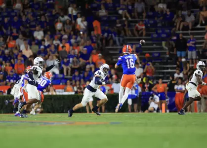 during the Gators' game against the Bulldogs on Saturday, September 7, 2024 at Ben Hill Griffin Stadium in Gainesville, Fla. / UAA Communications photo by Nicole Scharff