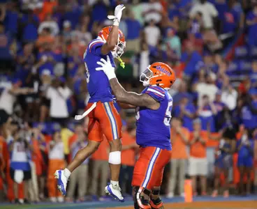 during the Gators' game against the Samford Bulldogs on Saturday, September 7, 2024 at Ben Hill Griffin Stadium in Gainesville, Fla. / UAA Communications photo by Maura Schaeffer