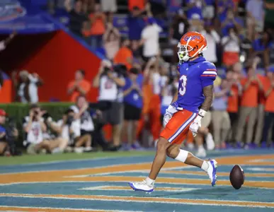 during the Gators' game against the Samford Bulldogs on Saturday, September 7, 2024 at Ben Hill Griffin Stadium in Gainesville, Fla. / UAA Communications photo by Maura Schaeffer