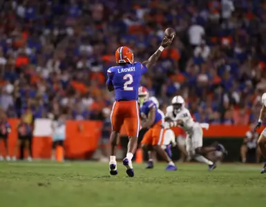 during the Gators' game against the Samford Bulldogs on Saturday, September 7, 2024 at Ben Hill Griffin Stadium in Gainesville, Fla. / UAA Communications photo by Bella Rosa