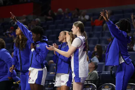 during the Gators' game against the St John’s Red Storm on Thursday, March 21, 2024 at Exactech Arena at the Stephen C. O'Connell Center in Gainesville, FL / UAA Communications photo by Mallory Peak