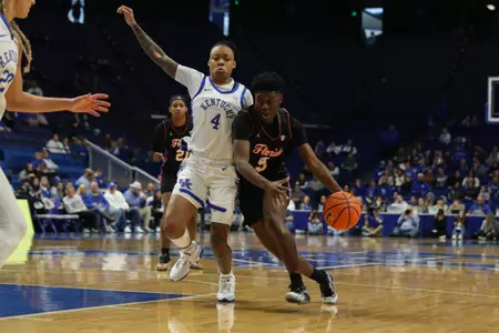 during the Gators' game against the Kentucky Wildcats on Sunday, February 18, 2024 at Rupp Arena at Memorial Coliseum in Lexington, KY / UAA Communications photo by Mallory Peak