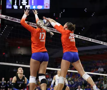 during the Gators' match against the Wildcats on Sunday, September 29, 2024 at Exactech Arena at the Stephen C. O'Connell Center in Gainesville, Fla. / UAA Communications photo by Bella Rosa