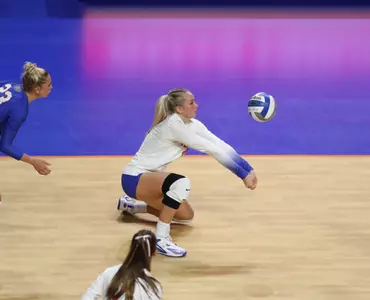 during the Gators' match against the North Texas Owls on Friday, September 20, 2024 at Exactech Arena at the Stephen C. O'Connell Center in Gainesville, Fla. / UAA Communications photo by Bryce Mitchell