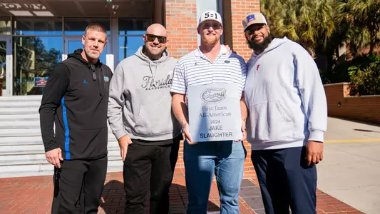 Slaughter, Jake (2025 All-American brick ceremony w/coaches)