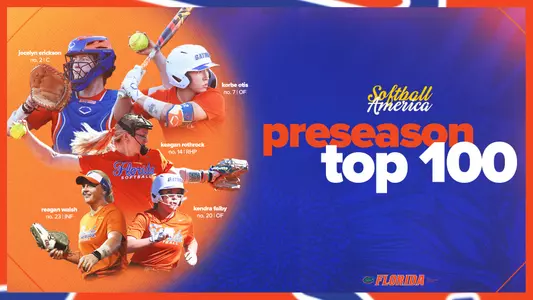 Softball America Preseason Top 100 Graphic