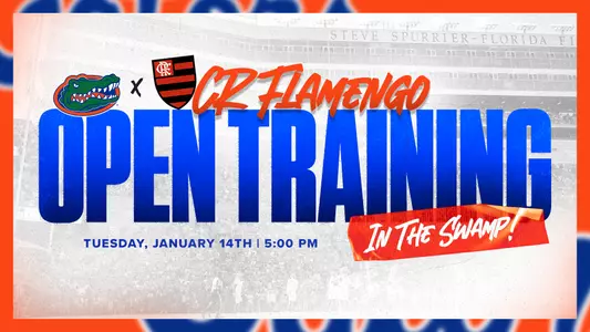 Flamengo Training at Ben Hill Griffin Stadium announcement 250109