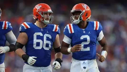 during the Gators' game against the Bulldogs on Saturday, October 18, 2025 at Ben Hill Griffin Stadium in Gainesville, Fla. / UAA Communications photo by Jordan Perez