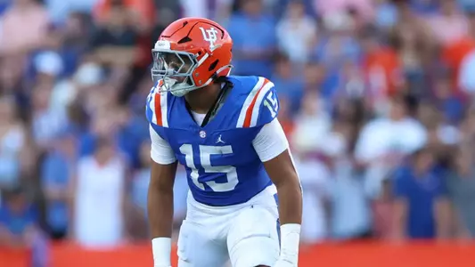 during the Gators' game against the Bulldogs on Saturday, October 18, 2025 at Ben Hill Griffin Stadium in Gainesville, Fla. / UAA Communications photo by Nicole Scharff