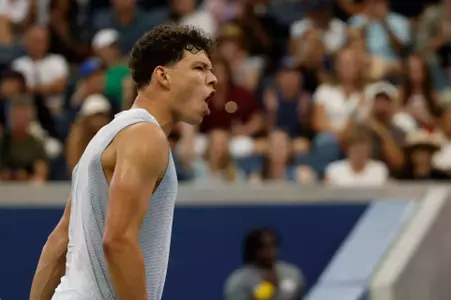 Shelton at the 2025 US Open