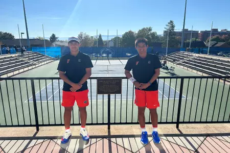 Tanapatt Nirundorn and Andreas Timini post Penn State Tournament