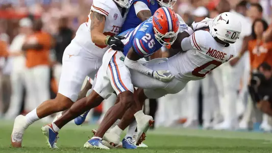 during the Gators' game against the Texas Longhorns on Saturday, October 4, 2025 at Ben Hill Griffin Stadium in Gainesville, Fla. / UAA Communications photo by Maddie Washburn
