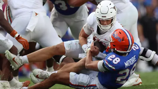 during the Gators' game against the Texas Longhorns on Saturday, October 4, 2025 at Ben Hill Griffin Stadium in Gainesville, Fla. / UAA Communications photo by Maddie Washburn