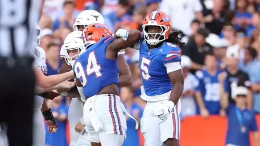 during the Gators' game against the Longhorns on Saturday, October 4, 2025 at Ben Hill Griffin Stadium in Gainesville, Fla. / UAA Communications photo by Hayli Balgobin