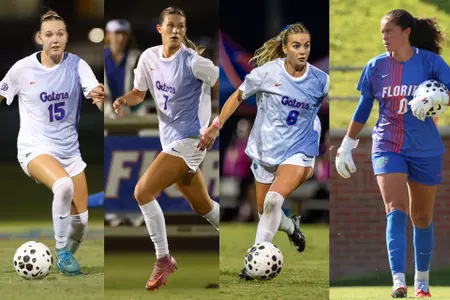 2025 College Sports Communicators Academic All-District - Addy Lang, Lauren McCloskey, Charlotte McClure and Paloma Peña