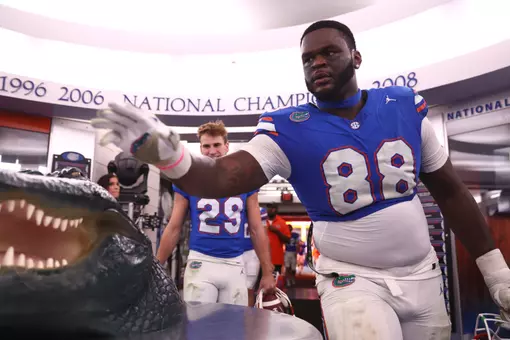 during the Gators' game against the Kentucky Wildcats on Saturday, October 19, 2024 at Ben Hill Griffin Stadium in Gainesville, Fla. / UAA Communications photo by Jordan Perez