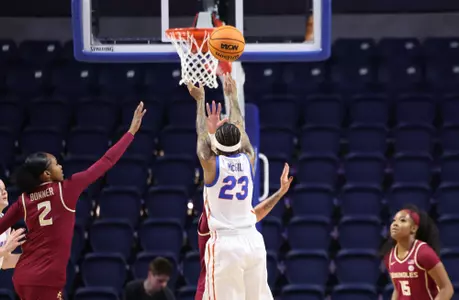 Liv McGill drains a jumper in a win vs. intrastate rival Florida State