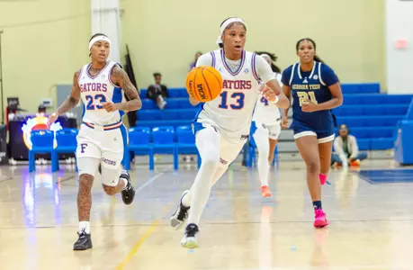 Laila Reynolds Leads The Fast Break Against Georgia Tech in Game Two of the Cayman Islands Classic