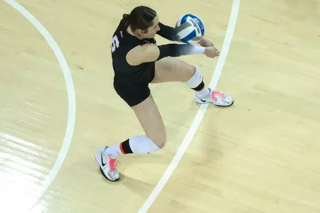 during the Gators' match against the SMU Mustangs on Saturday, December 6, 2025 at Moody Coliseum in Dallas, Tx. / UAA Communications photo by Hannah White