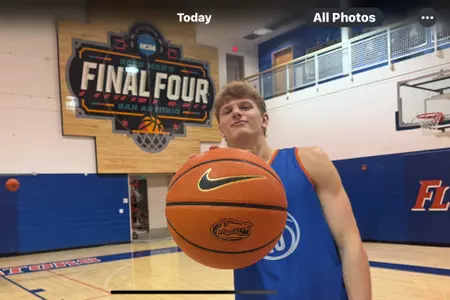 Thomas Haugh & San Antonio Final Four floor