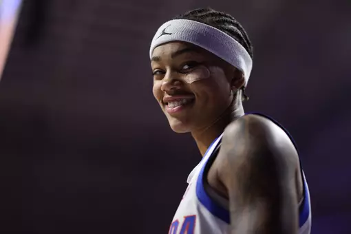during the Gators' game against the Mockingbirds on Thursday, November 6, 2025 at Exactech Arena at the Stephen C. O'Connell Center in Gainesville, FL / UAA Communications photo by Jordan Perez