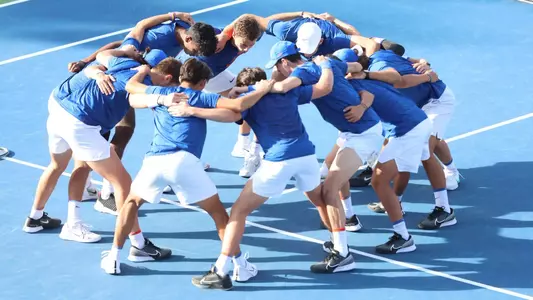 during the Gators' match against the FGCU Eagles on Sunday, February 2, 2025 at Alfred A. Ring Tennis Complex in Gainesville, FL / UAA Communications photo by Hayli Balgobin