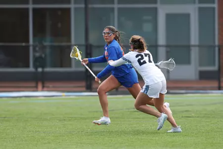 during the Gators' game against the Bluejays on Friday, February 7, 2025 at Homewood Field in Baltimore, MD / UAA Communications photo by Peyton Stoike