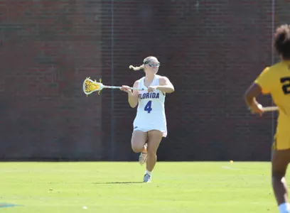 during the Gators' game against the Owls on Sunday, February 9, 2025 at Donald R. Dizney Stadium in Gainesville, FL / UAA Communications photo by Bella Rosa