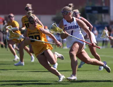 during the Gators' game against the Owls on Sunday, February 9, 2025 at Donald R. Dizney Stadium in Gainesville, FL / UAA Communications photo by Katie Park