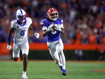 during the Gators' game against the Kentucky Wildcats on Saturday, October 19, 2024 at Ben Hill Griffin Stadium in Gainesville, Fla. / UAA Communications photo by Maddie Washburn