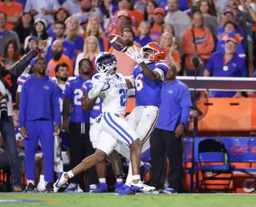 during the Gators' game against the Kentucky Wildcats on Saturday, October 19, 2024 at Ben Hill Griffin Stadium in Gainesville, Fla. / UAA Communications photo by Bryce Mitchell