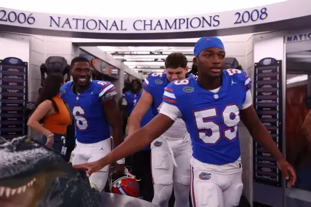 during the Gators' game against the Kentucky Wildcats on Saturday, October 19, 2024 at Ben Hill Griffin Stadium in Gainesville, Fla. / UAA Communications photo by Jordan Perez
