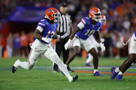 during the Gators' game against the Kentucky Wildcats on Saturday, October 19, 2024 at Ben Hill Griffin Stadium in Gainesville, Fla. / UAA Communications photo by Jordan Perez