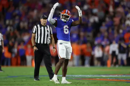during the Gators' game against the Kentucky Wildcats on Saturday, October 19, 2024 at Ben Hill Griffin Stadium in Gainesville, Fla. / UAA Communications photo by Jordan Perez