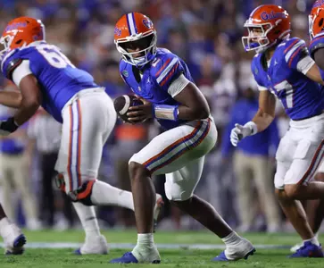 during the Gators' game against the Kentucky Wildcats on Saturday, October 19, 2024 at Ben Hill Griffin Stadium in Gainesville, Fla. / UAA Communications photo by Maddie Washburn