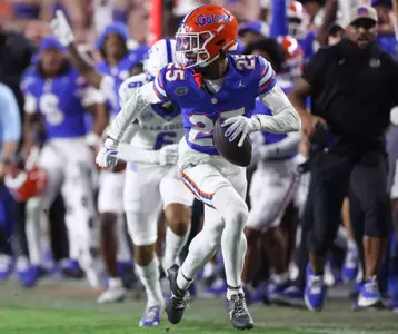 during the Gators' game against the Kentucky Wildcats on Saturday, October 19, 2024 at Ben Hill Griffin Stadium in Gainesville, Fla. / UAA Communications photo by Maddie Washburn