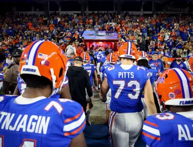 during the Gators' game against the Kentucky Wildcats on Saturday, October 19, 2024 at Ben Hill Griffin Stadium in Gainesville, Fla. / UAA Communications photo by Maddie Washburn