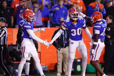 during the Gators' game against the Kentucky Wildcats on Saturday, October 19, 2024 at Ben Hill Griffin Stadium in Gainesville, Fla. / UAA Communications photo by Jordan Perez