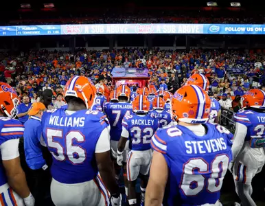 during the Gators' game against the Kentucky Wildcats on Saturday, October 19, 2024 at Ben Hill Griffin Stadium in Gainesville, Fla. / UAA Communications photo by Maddie Washburn