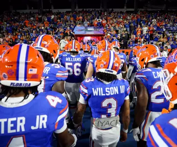 during the Gators' game against the Kentucky Wildcats on Saturday, October 19, 2024 at Ben Hill Griffin Stadium in Gainesville, Fla. / UAA Communications photo by Maddie Washburn